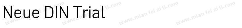 Neue DIN Trial字体转换
